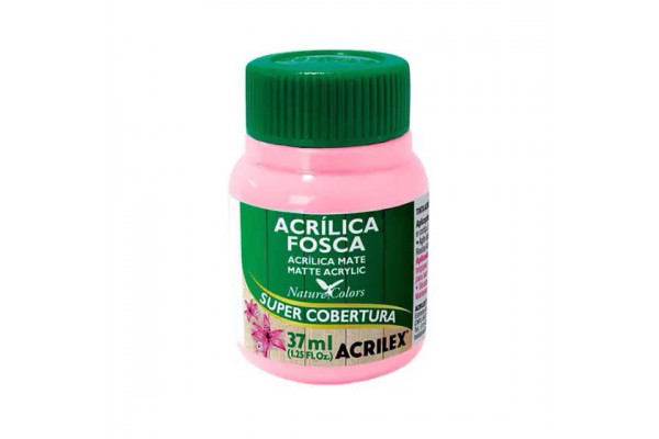 TINTA ACRILICA FOSCA 37ML ACRILEX ROSA